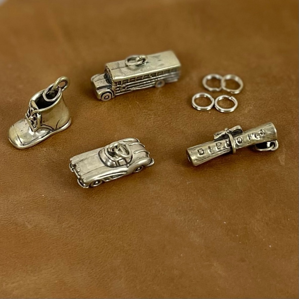 🆕 Sterling Silver Charms (4)